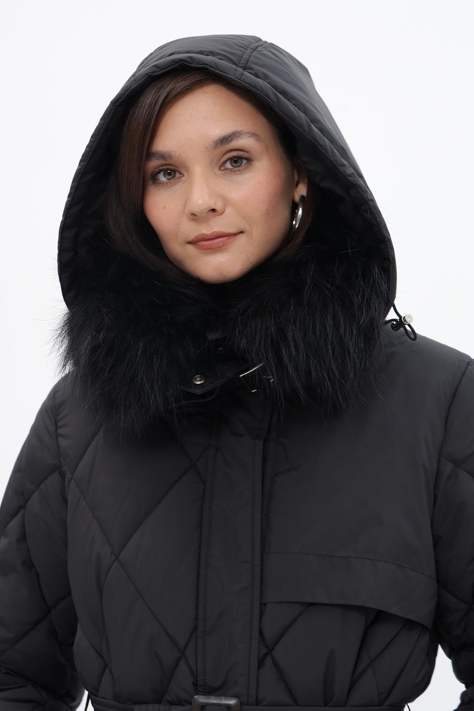 Пальто стеганое Electra style черное