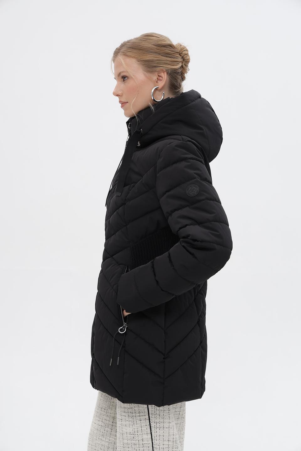 Куртка District стеганая чёрная