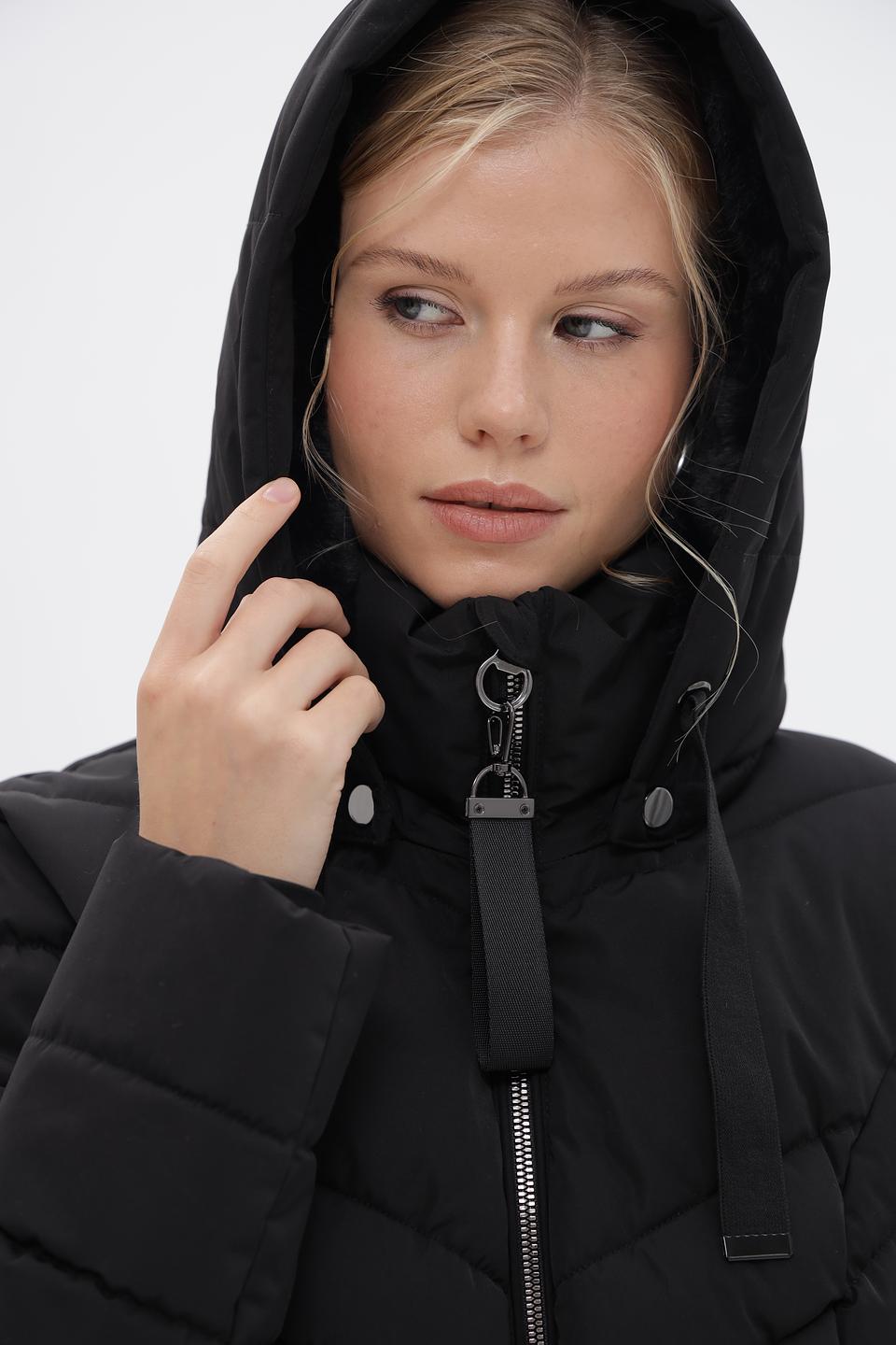 Куртка District стеганая чёрная