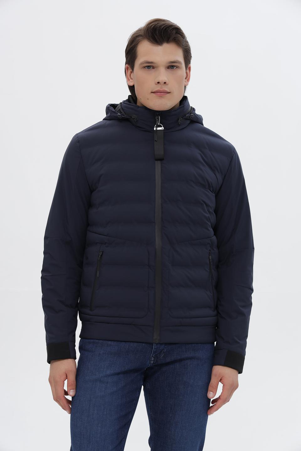Куртка District стеганая синяя