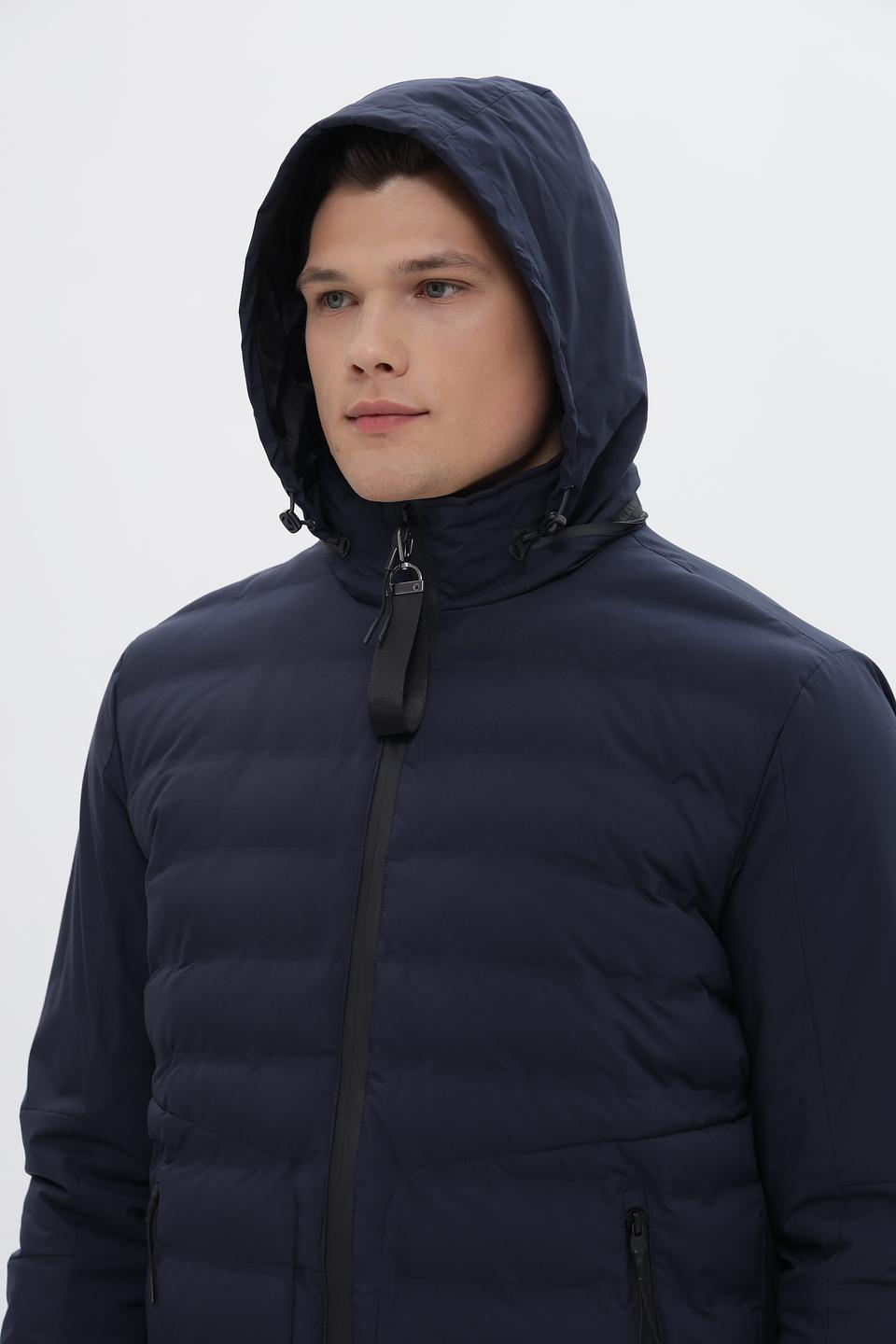 Куртка District стеганая синяя