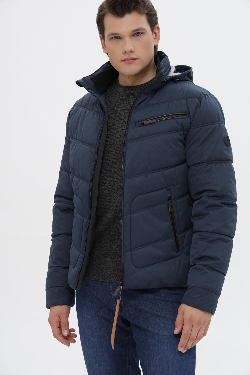 Куртка District стеганая синяя