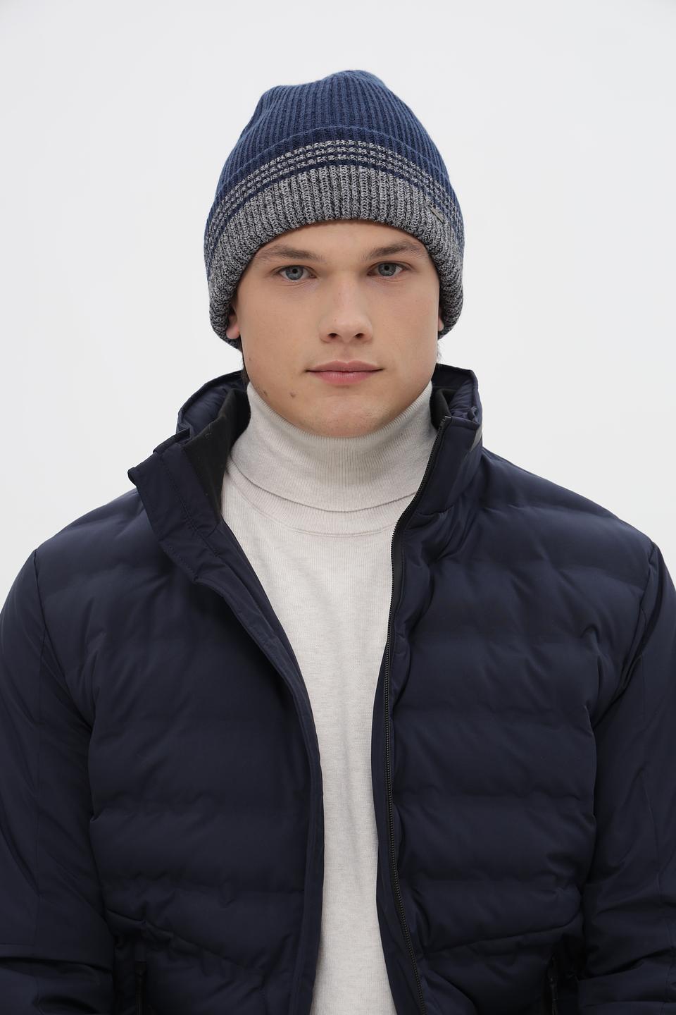 Шапка Marhatter вязаная синяя