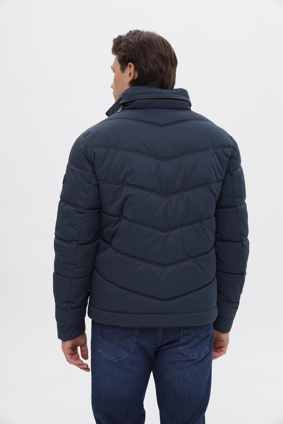 Куртка District стеганая синяя
