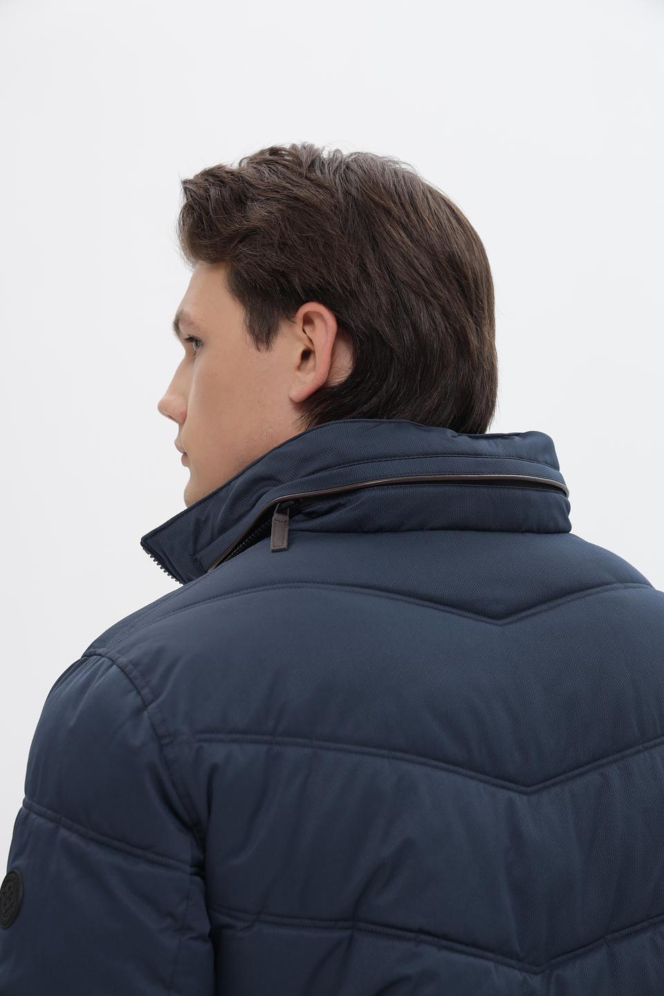 Куртка District стеганая синяя