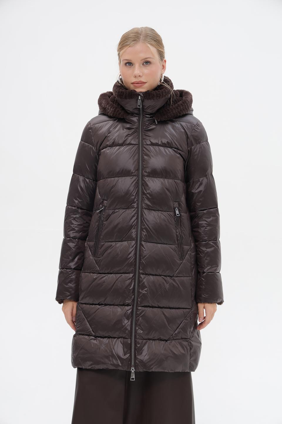 Пальто Milestone с мехом