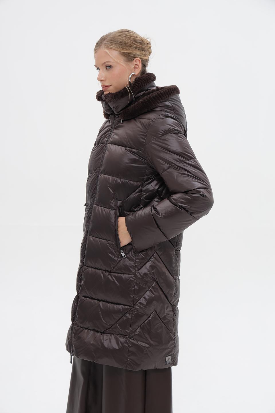 Пальто Milestone с мехом