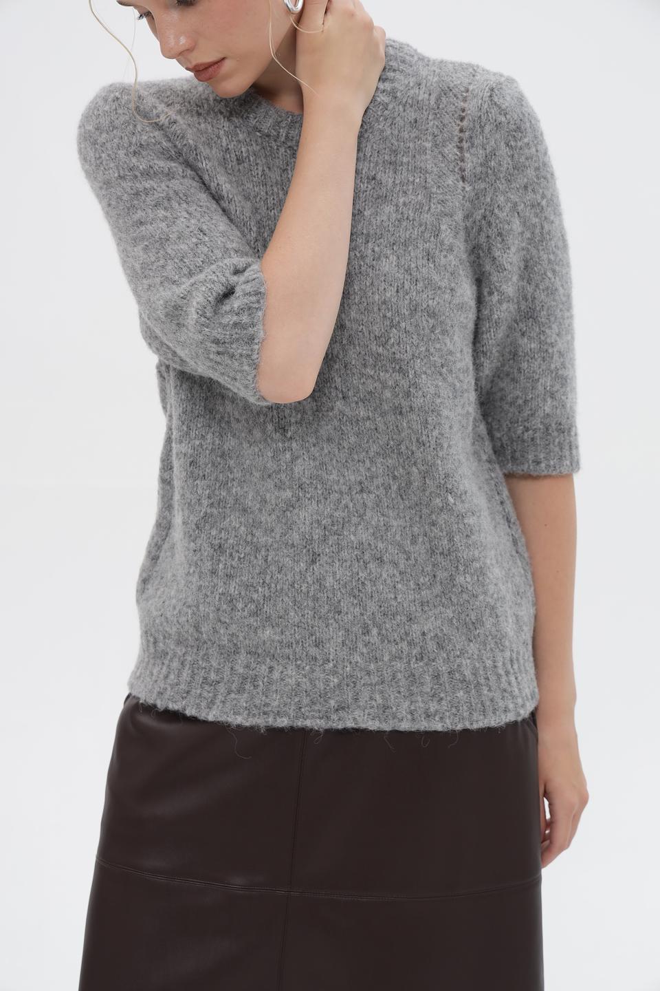 Пуловер Rich and Royal серый