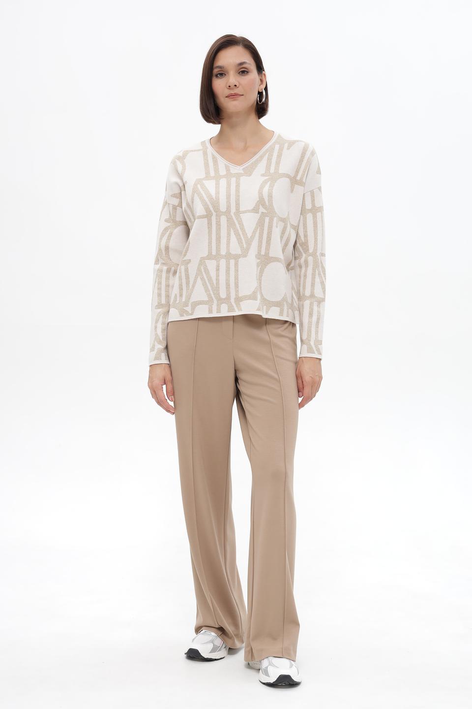 Пуловер Lecomte с логотипом