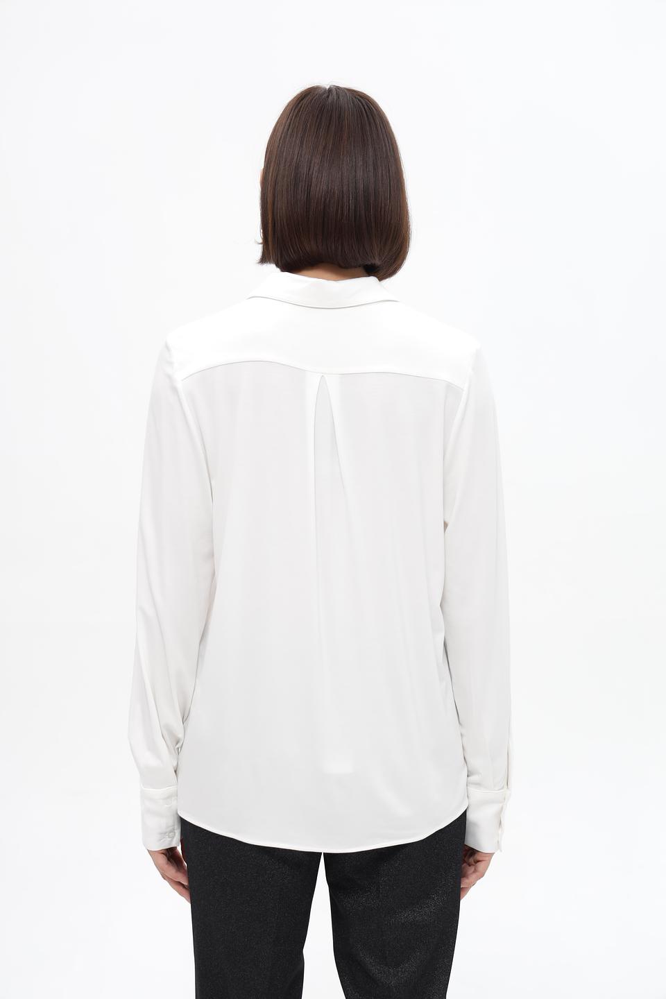Блузка Bugatti белая с длинным рукавом