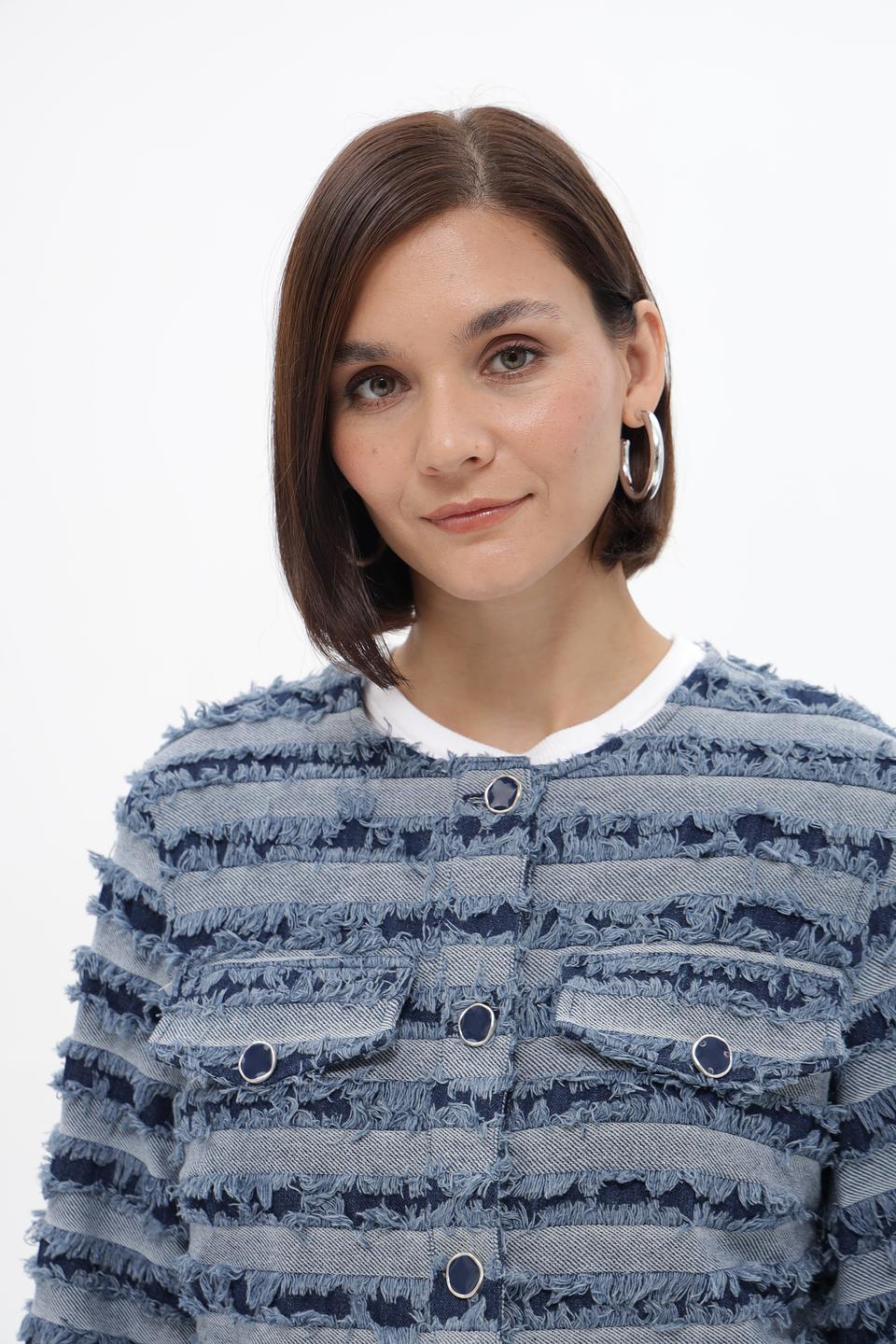 Жакет Lecomte с бахромой