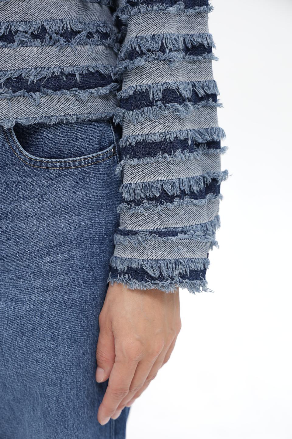 Жакет Lecomte с бахромой