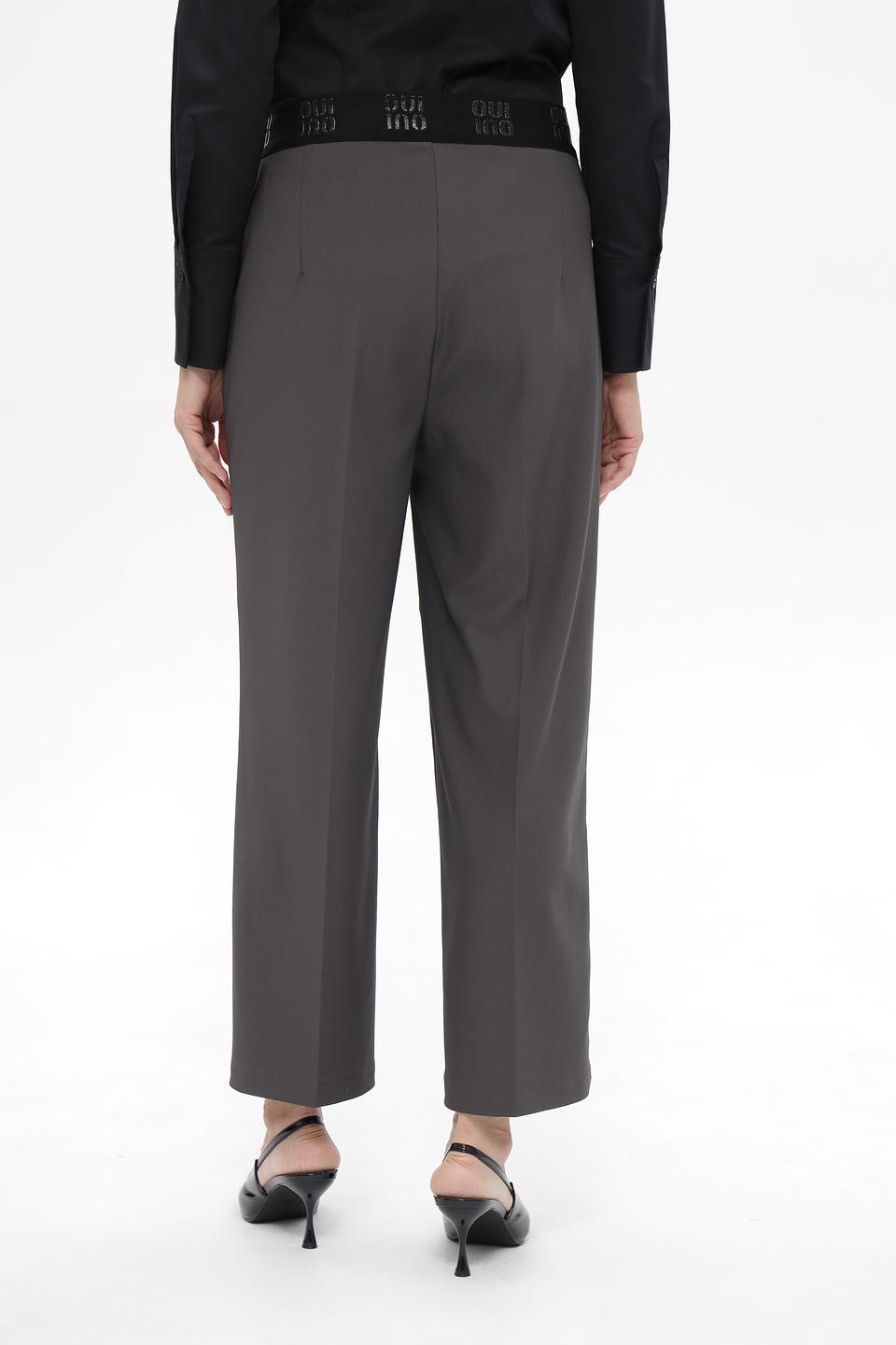 Брюки клёш Oui графит