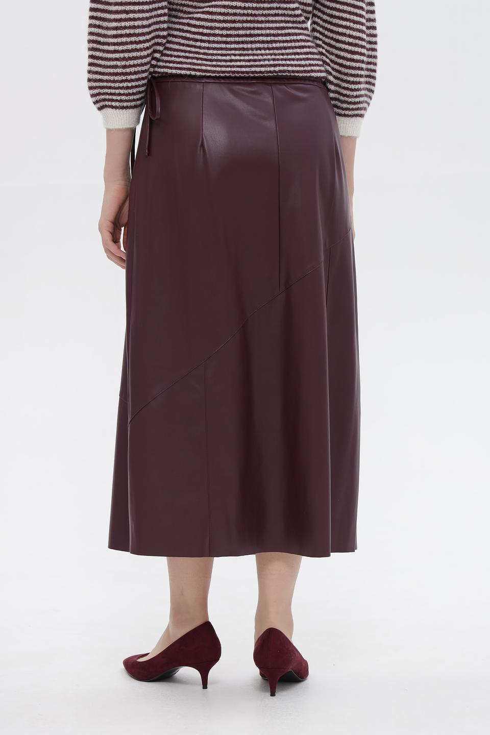 Юбка Oui из экокожи с запахом