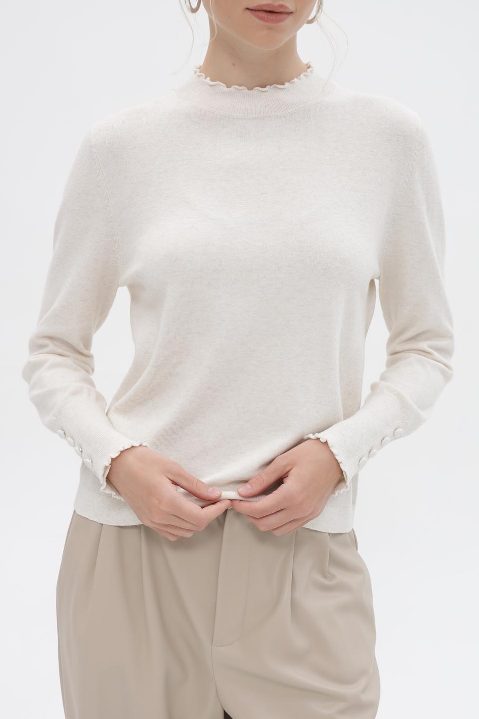 Пуловер Oui с воланами