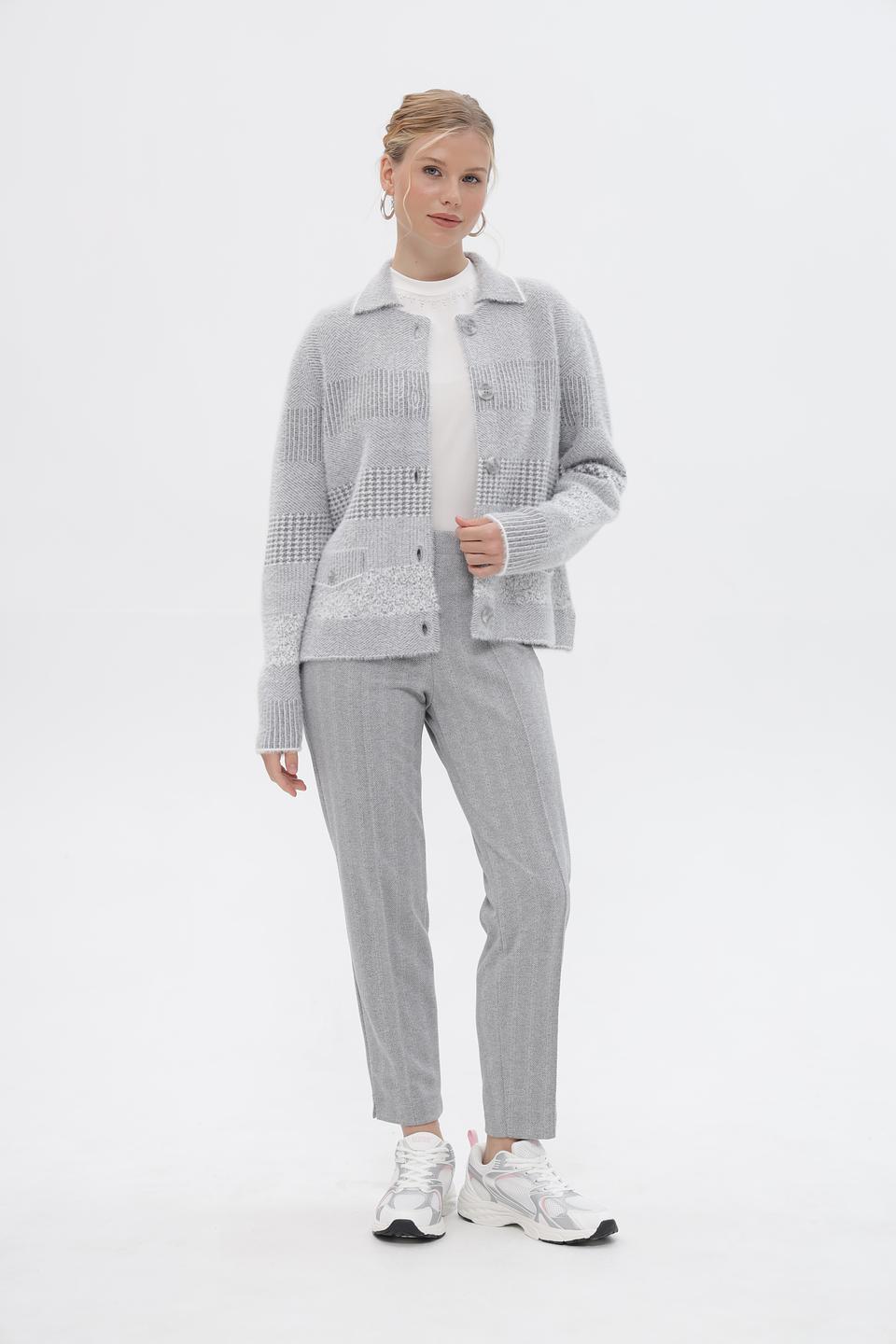 Жакет Bianca с узором в клетку