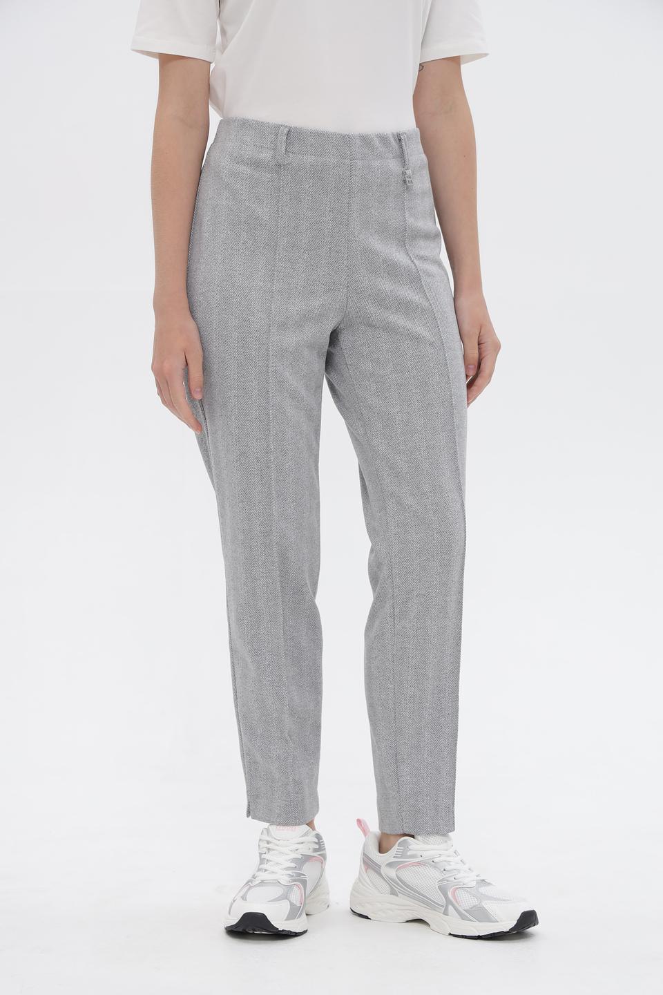 Брюки Bianca в клетку серые