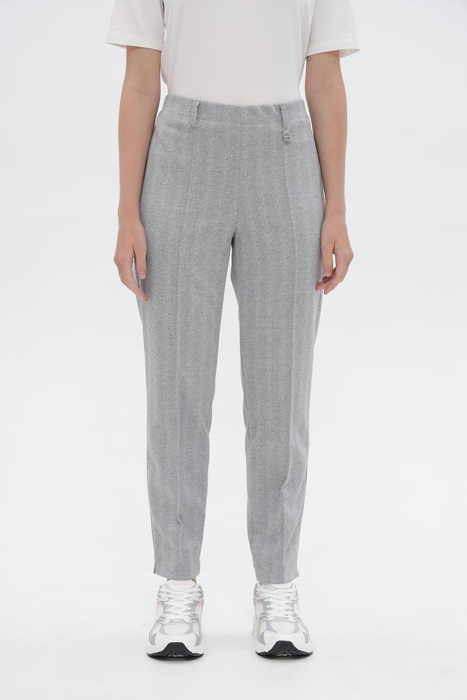 Брюки Bianca в клетку серые