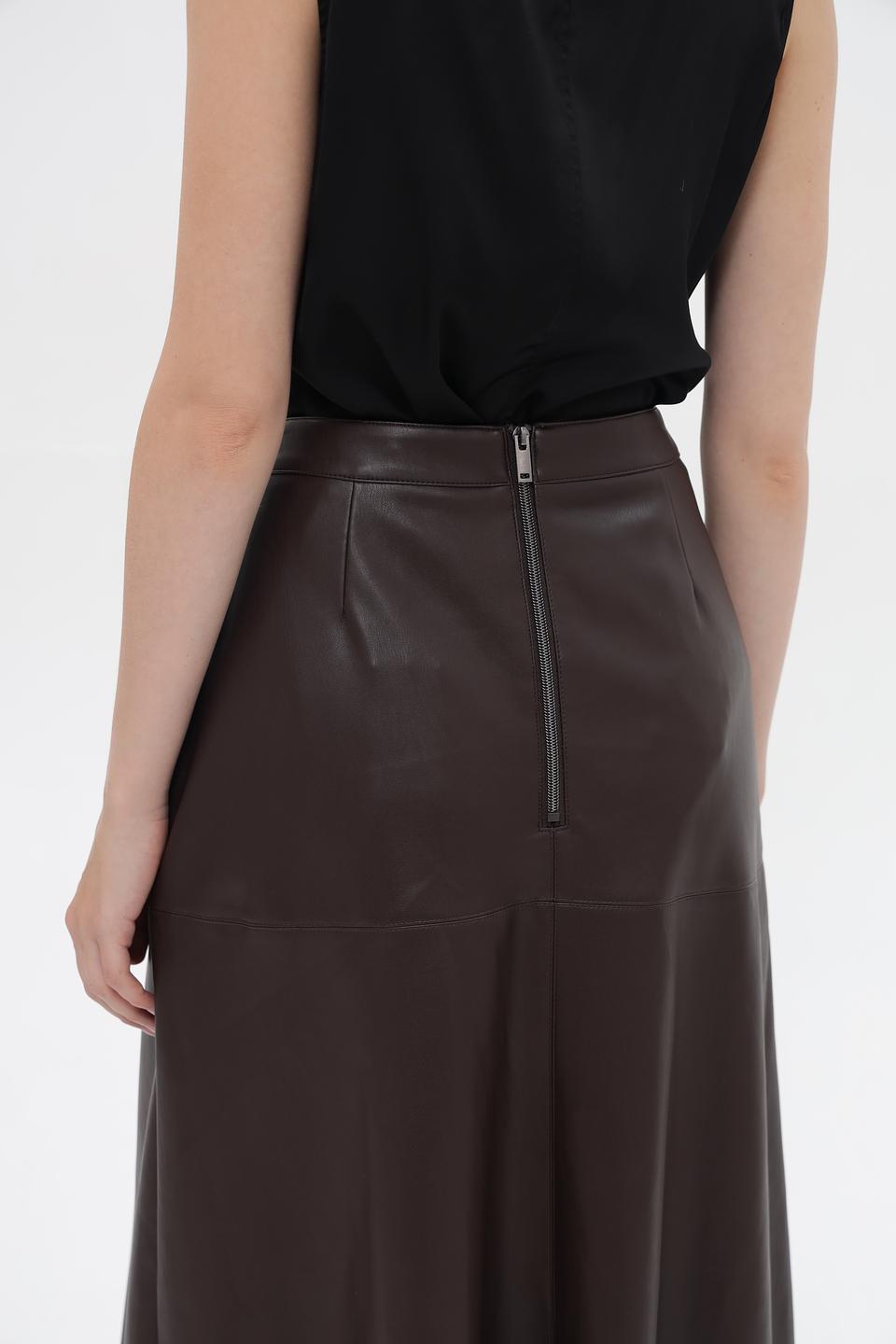 Юбка из экокожи Betty Barclay коричневая
