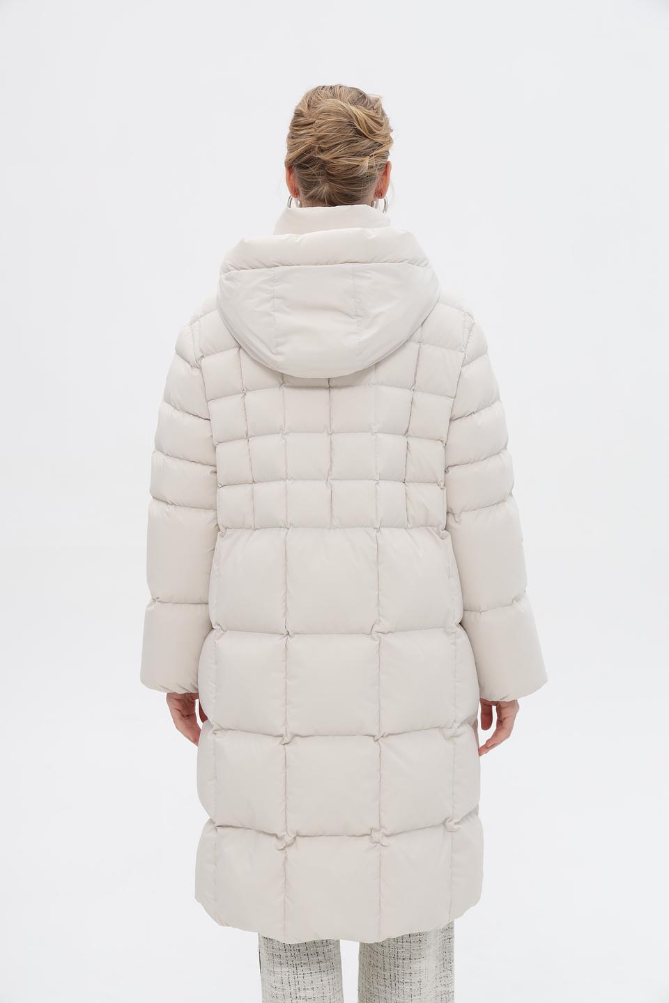 Пальто Marc Cain стеганое бежевое