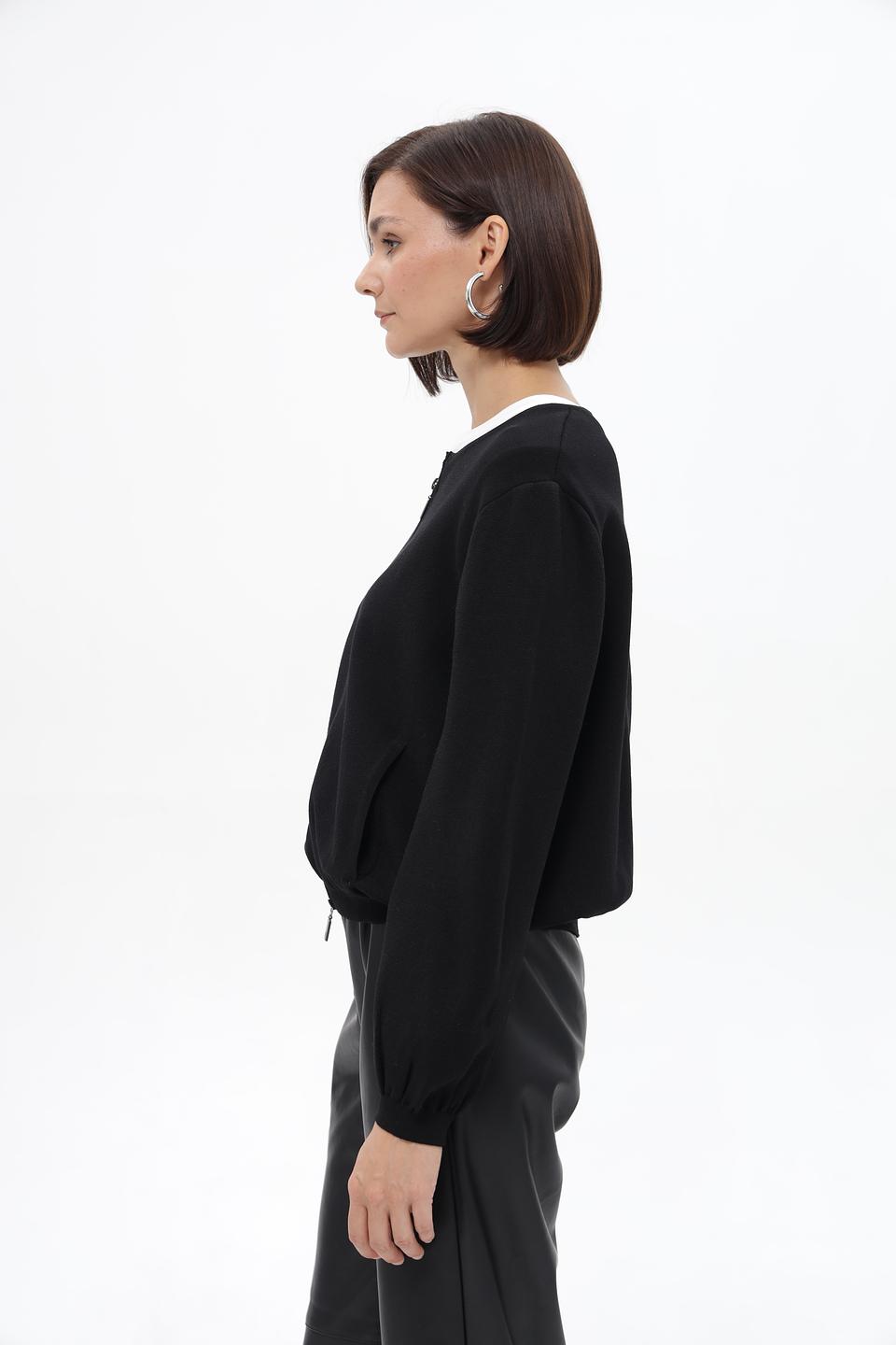 Жакет Monari черный с молнией