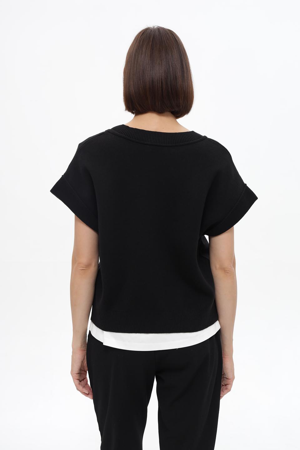 Жилет Monari чёрный с карманом