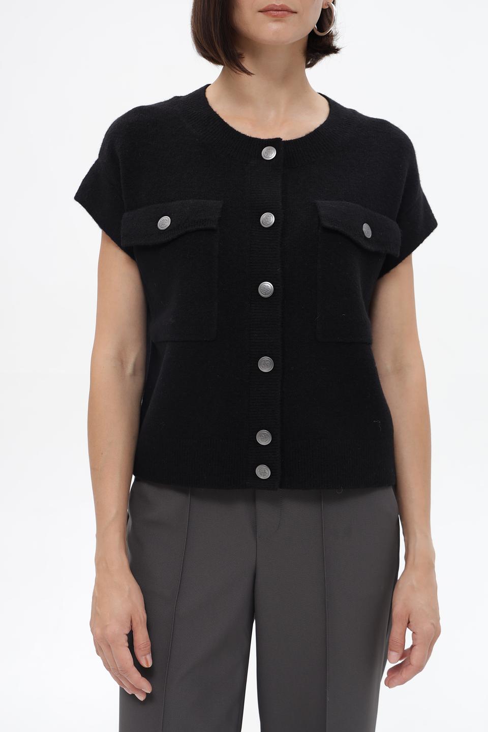 Жакет Monari чёрный с карманами