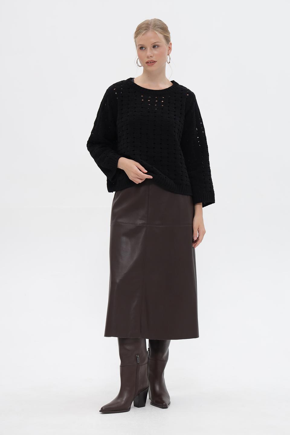 Пуловер Monari с ажурной вязкой