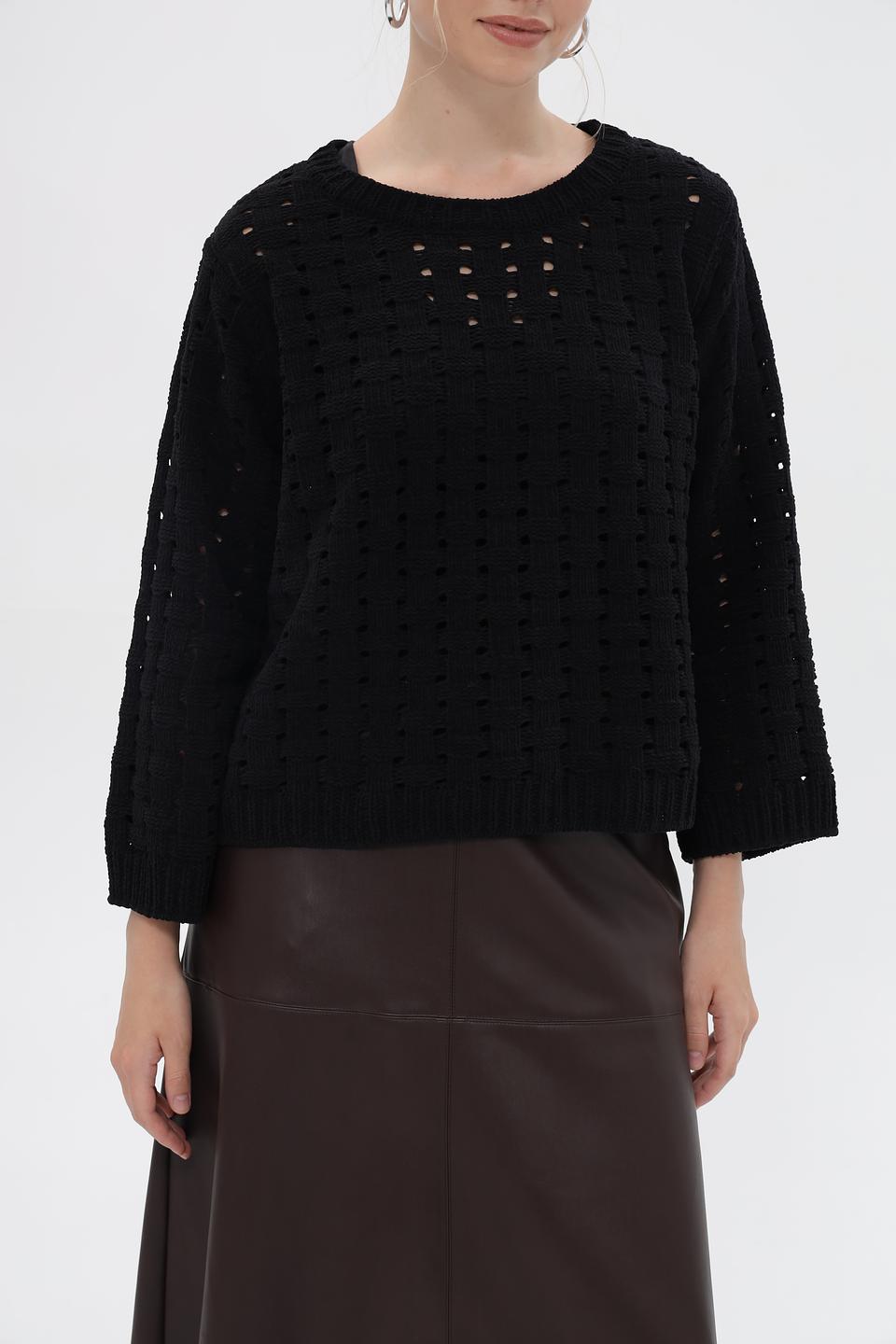 Пуловер Monari с ажурной вязкой