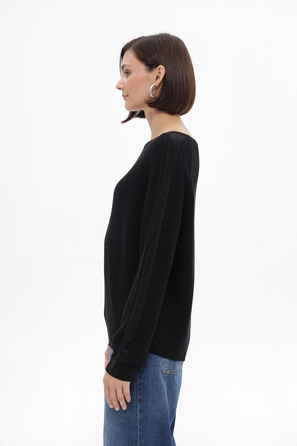 Пуловер Monari с рукавами-сеткой