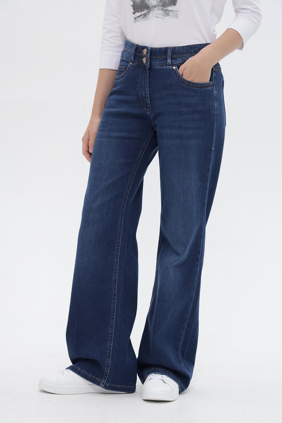 Джинсы клеш ZRS синие
