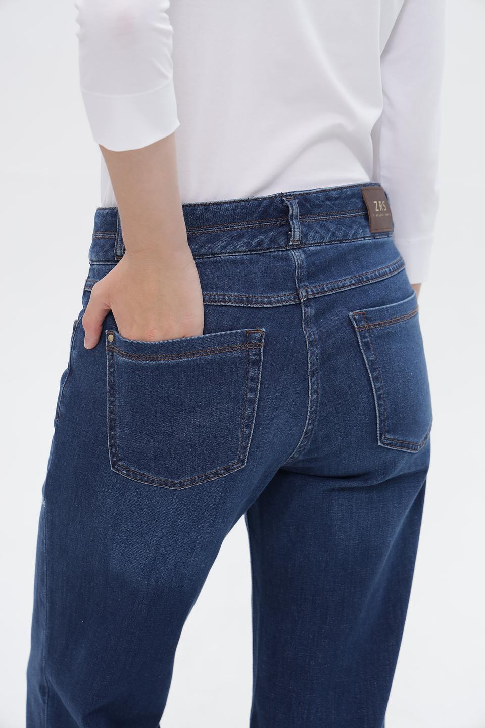 Джинсы клеш ZRS синие
