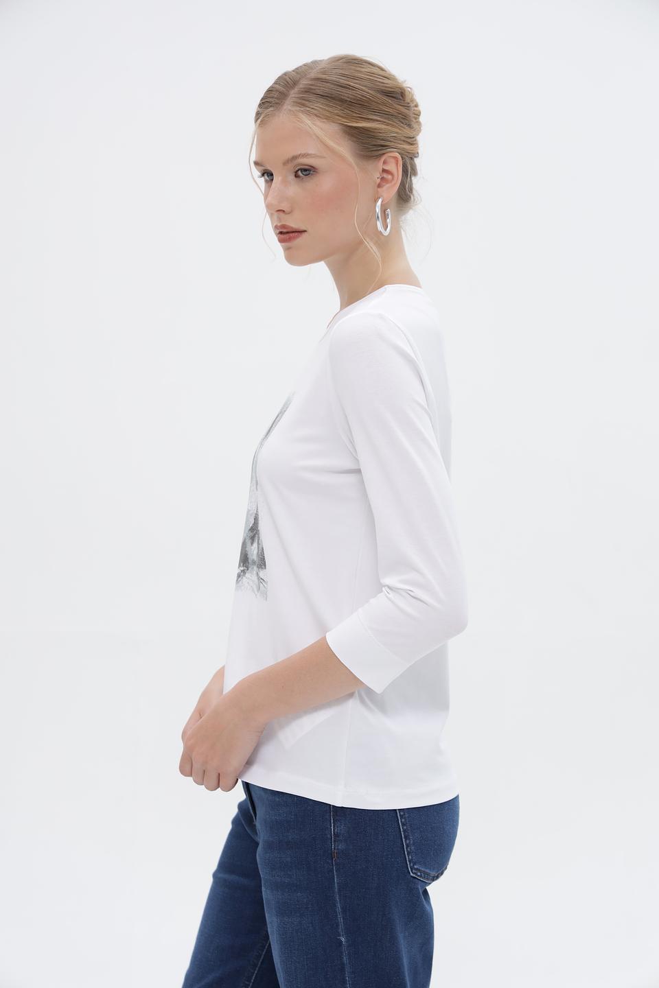 Лонгслив Bianca с Эйфелевой башней