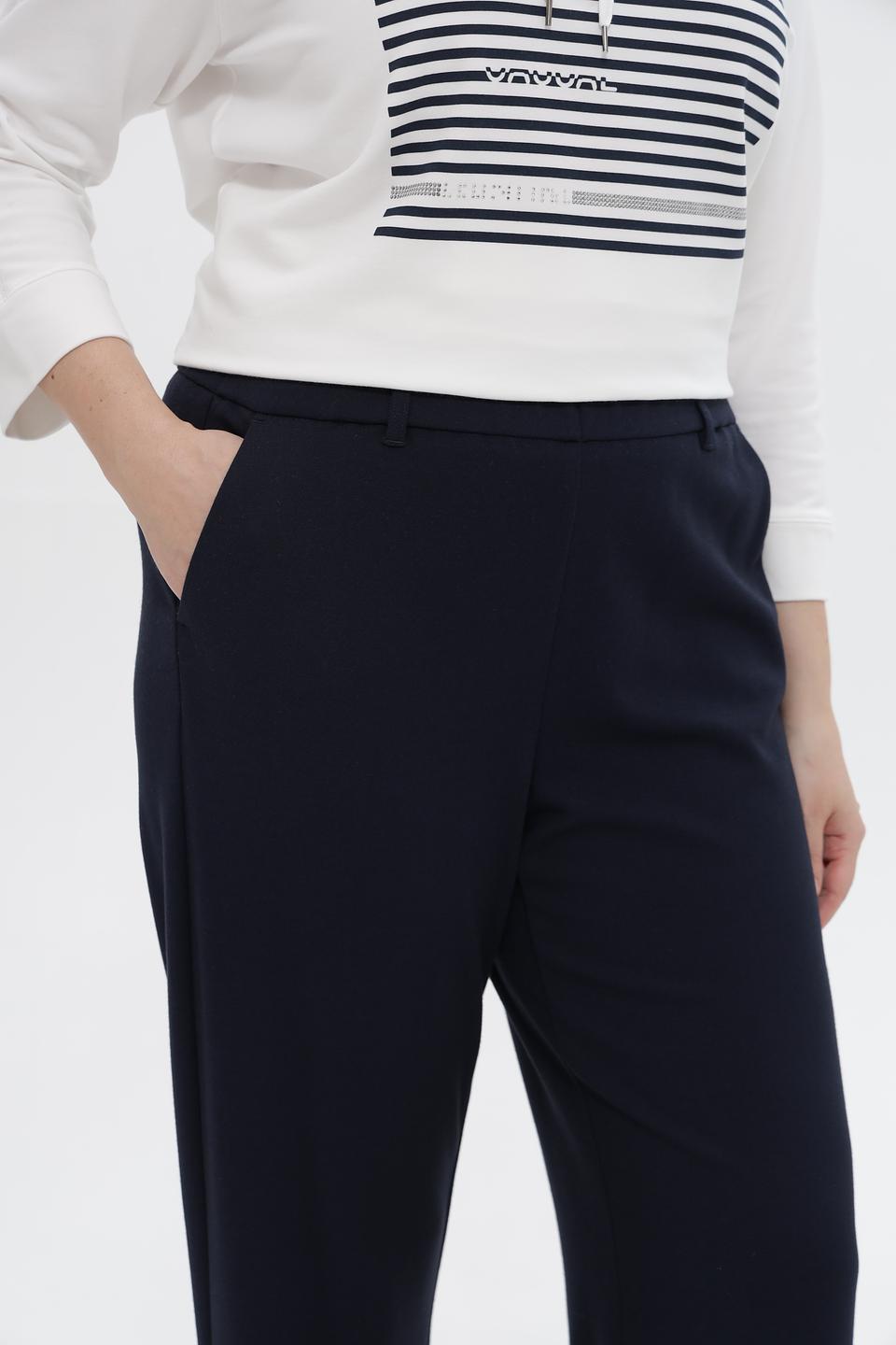 Брюки Frank Walder прямые темно-синие