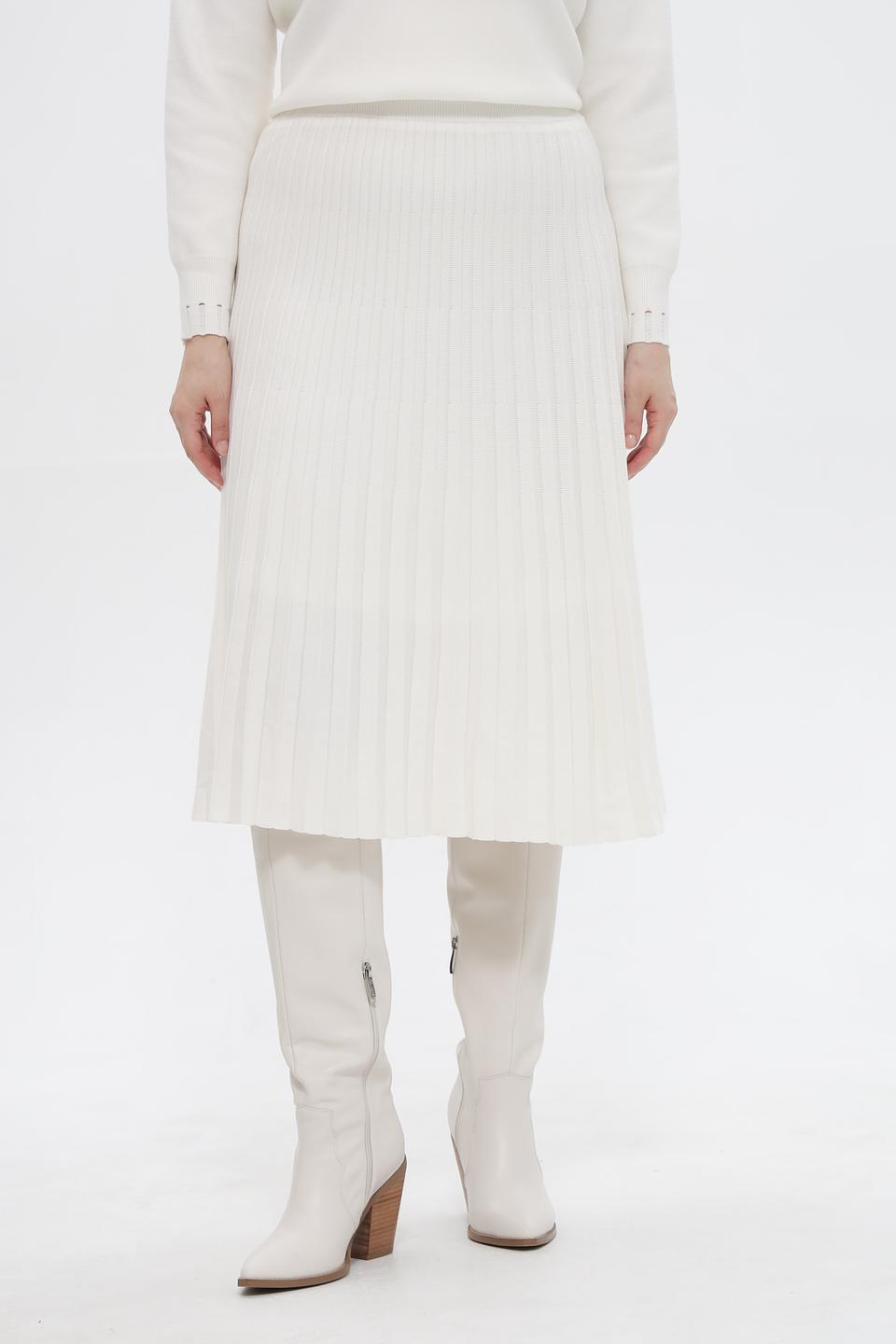Юбка Passioni плиссированная молочная
