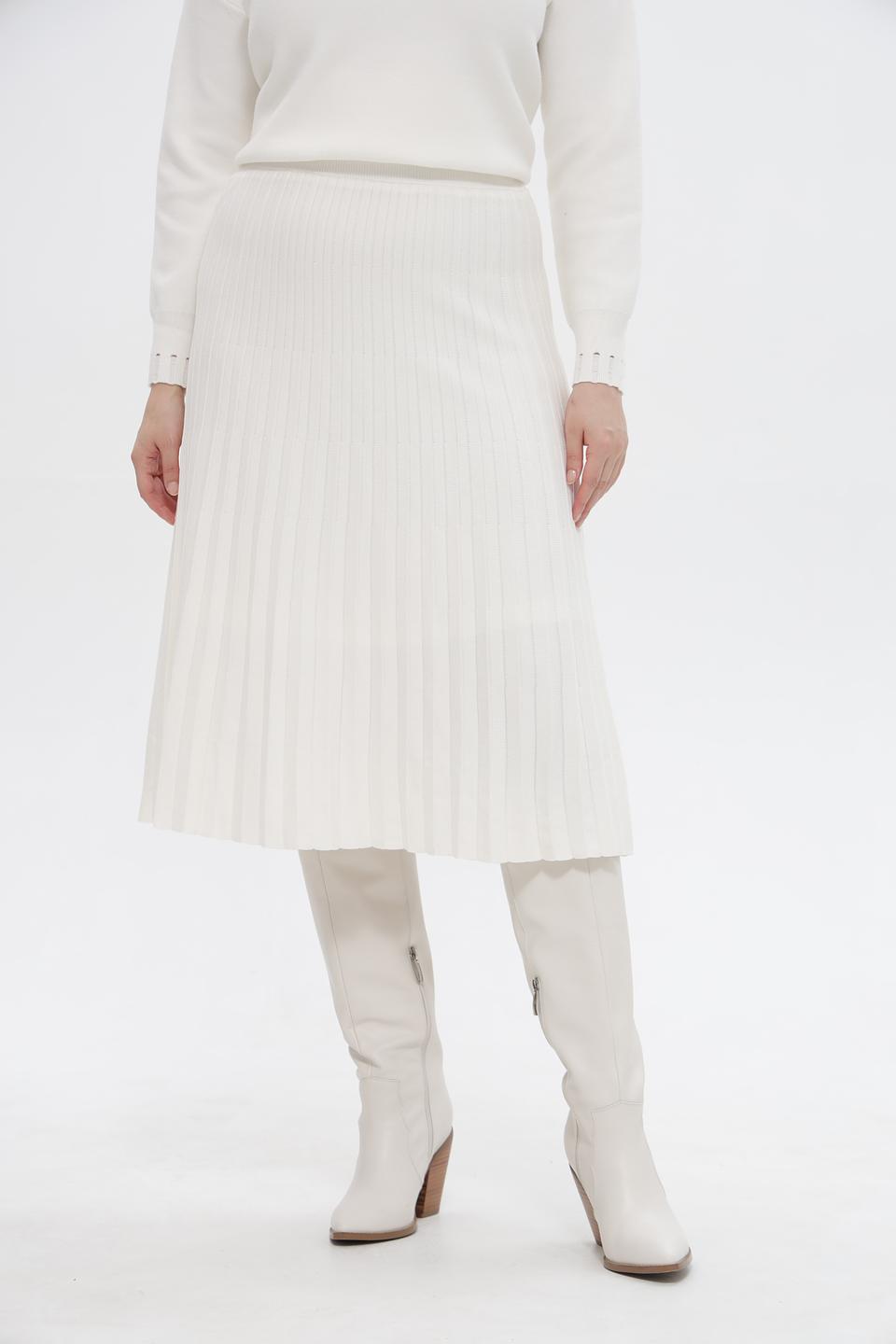 Юбка Passioni плиссированная молочная