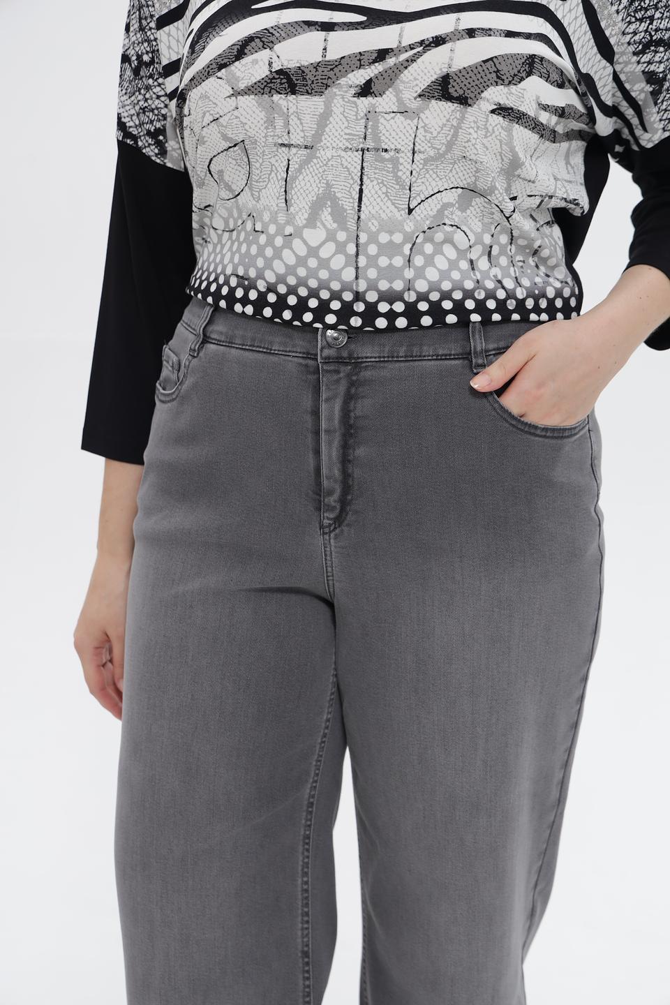 Джинсы Gardeur серые прямые