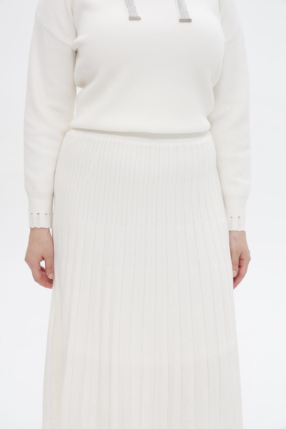Юбка Passioni плиссированная молочная