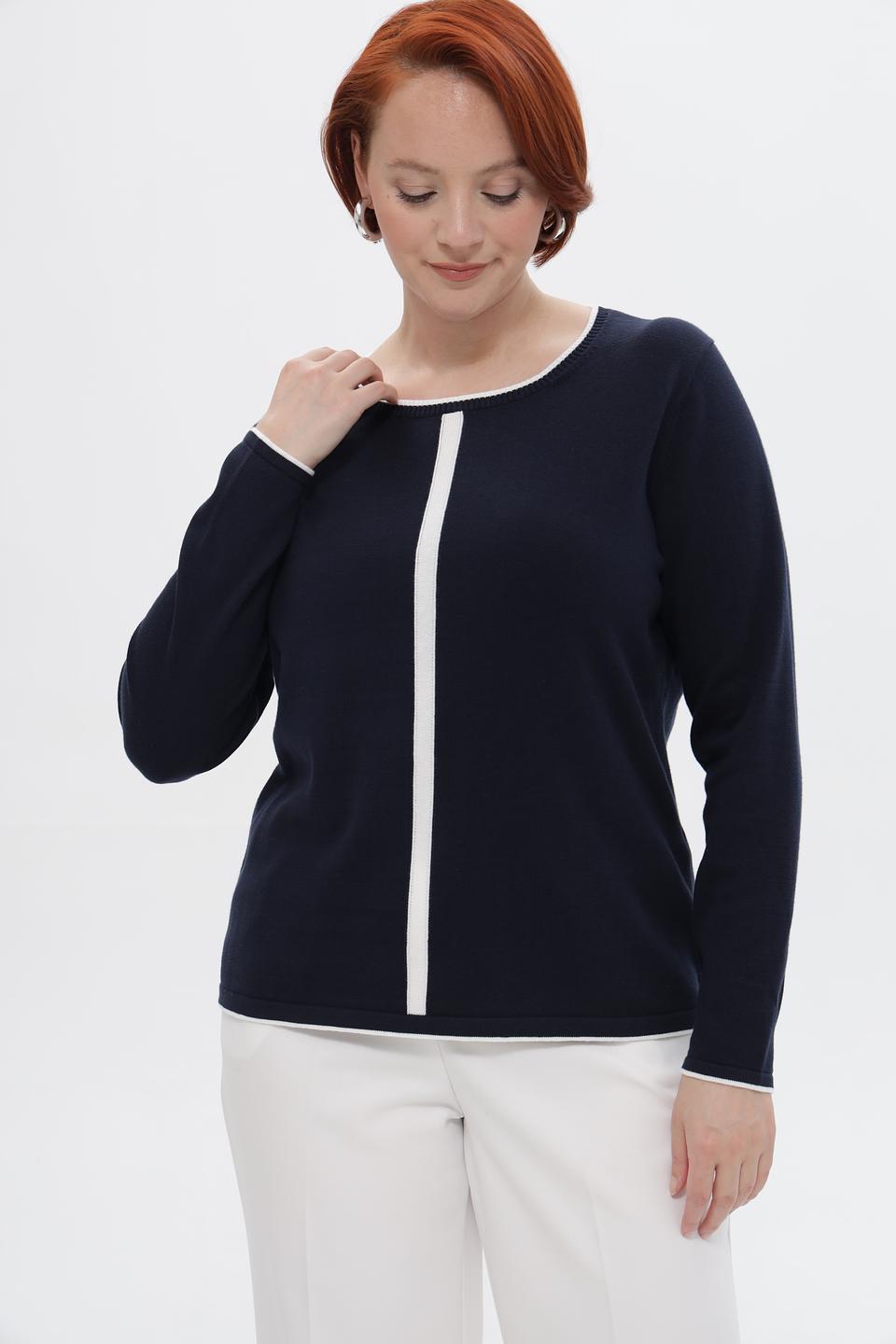 Пуловер Frank Walder с белой полосой