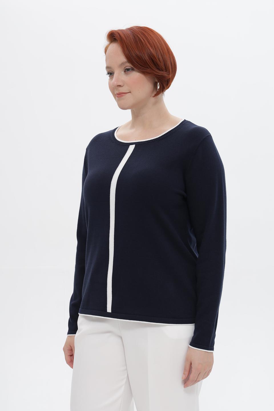 Пуловер Frank Walder с белой полосой