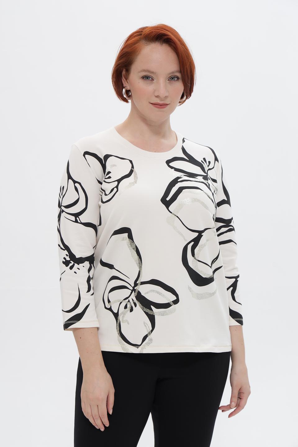 Пуловер Frank Walder с цветами