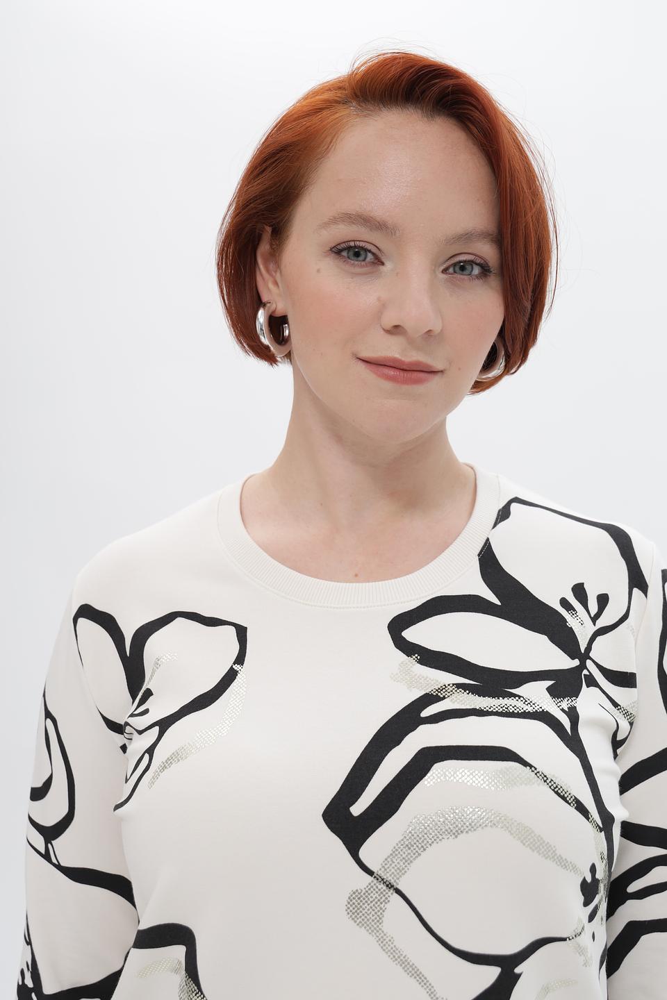 Пуловер Frank Walder с цветами