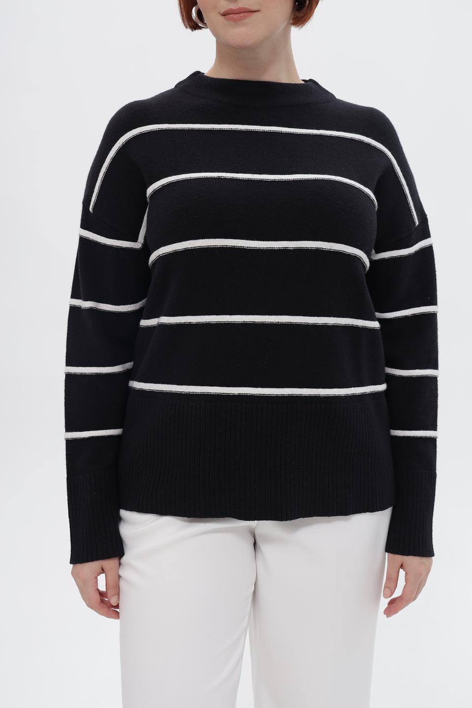 Пуловер Lebek в полоску