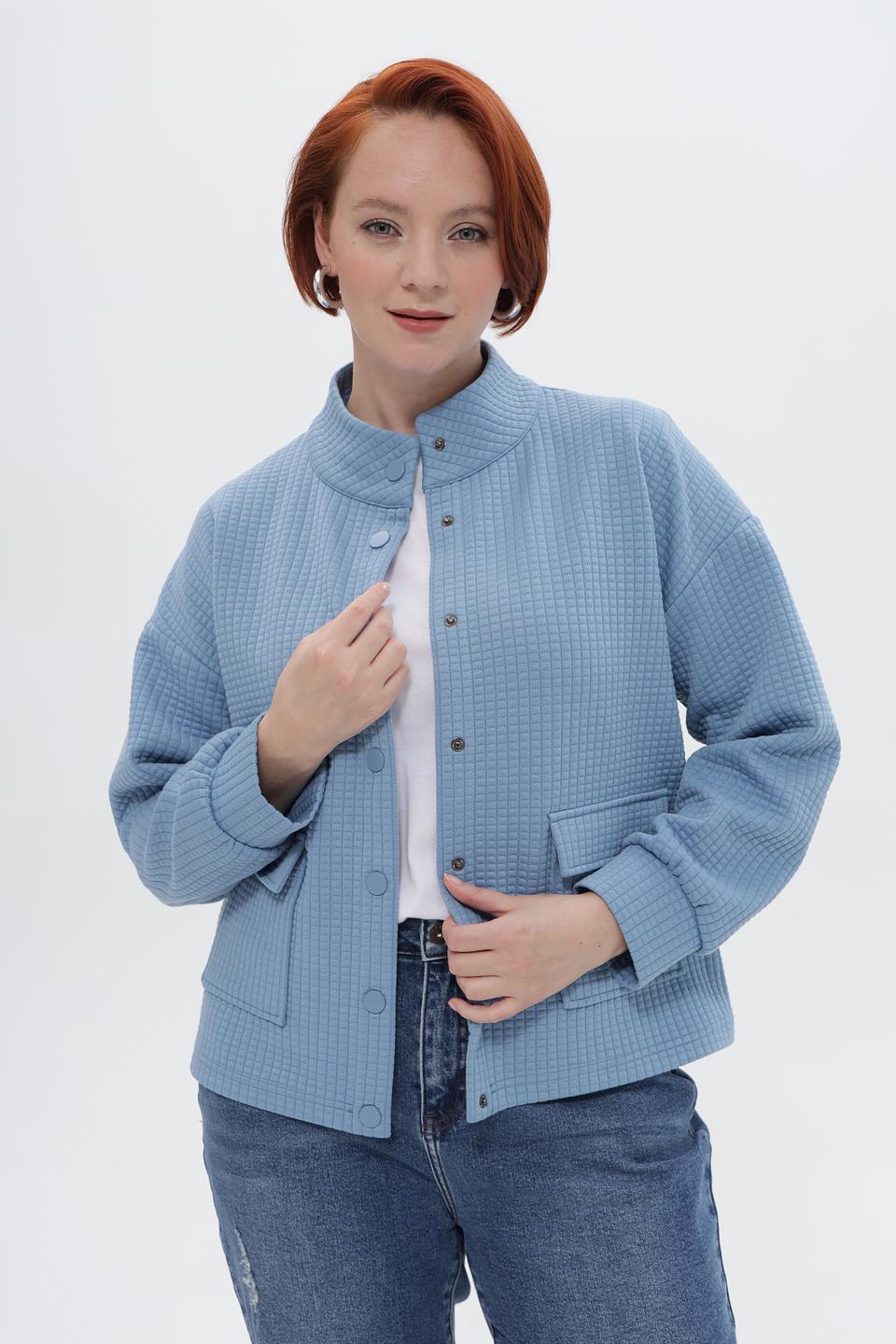 Жакет Rabe collection стеганый голубой