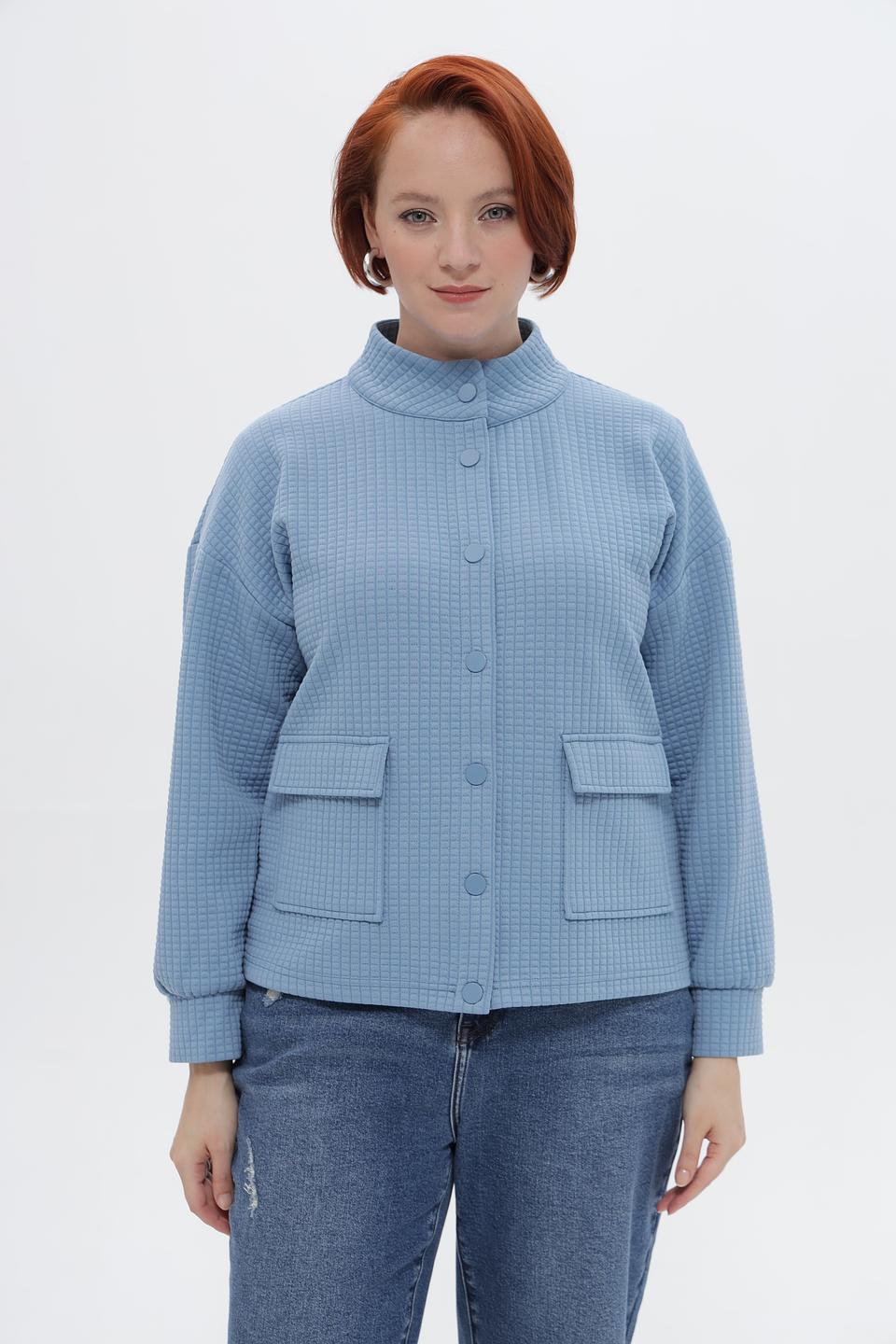 Жакет Rabe collection стеганый голубой