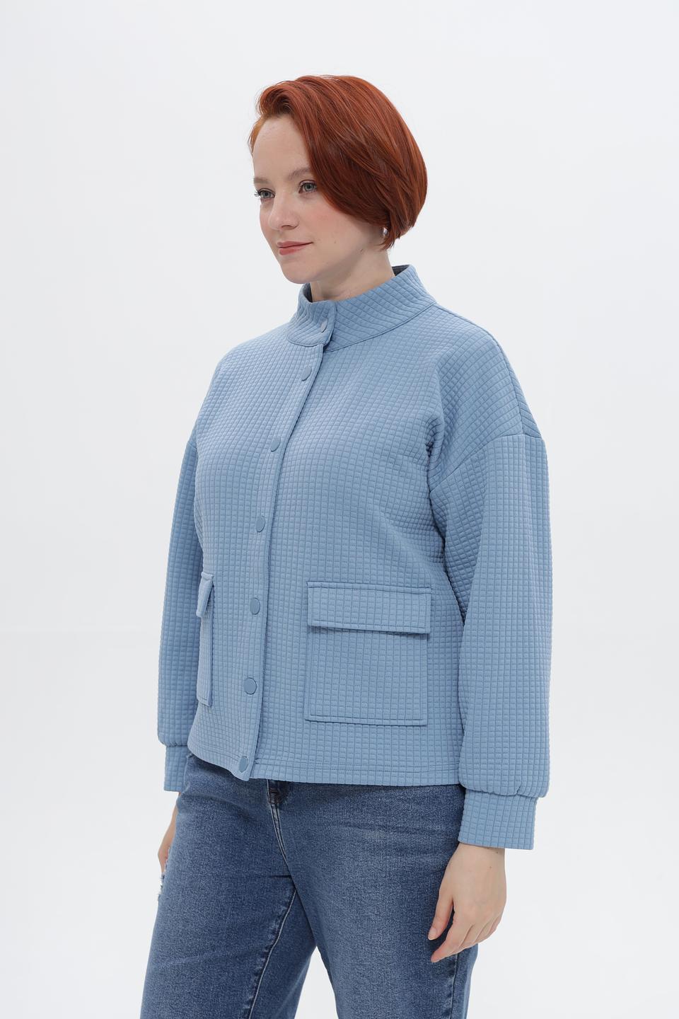 Жакет Rabe collection стеганый голубой