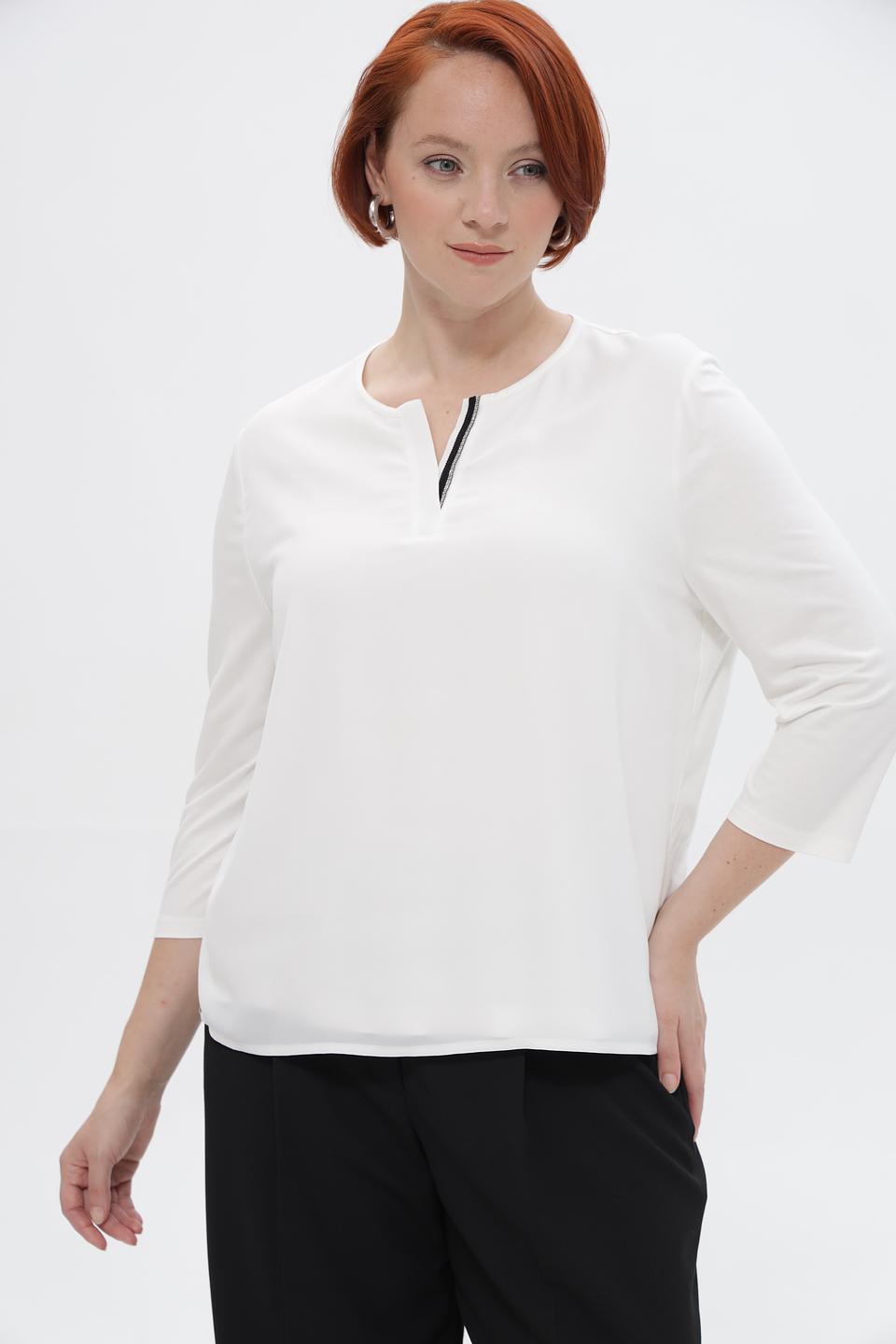 Блузка Frank Walder с V-образным вырезом