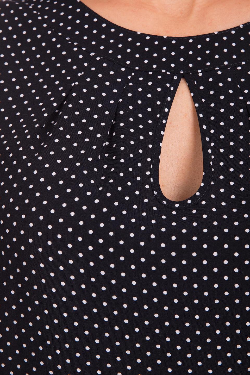 Блуза Femme в горошек чёрный