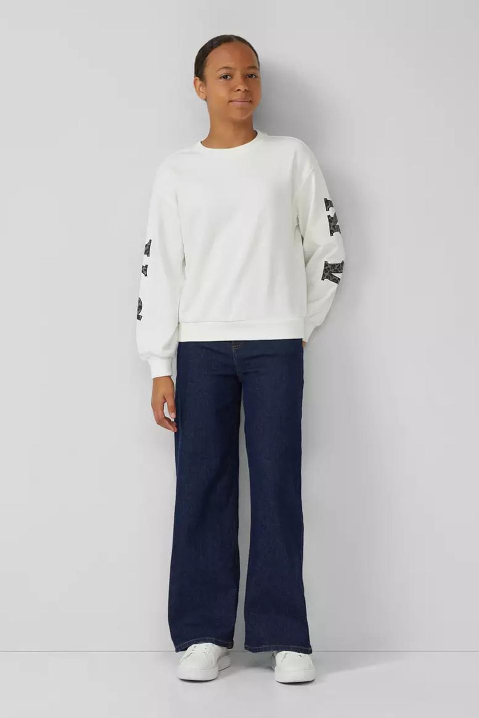 Джемпер s.Oliver дев. с принтом белый