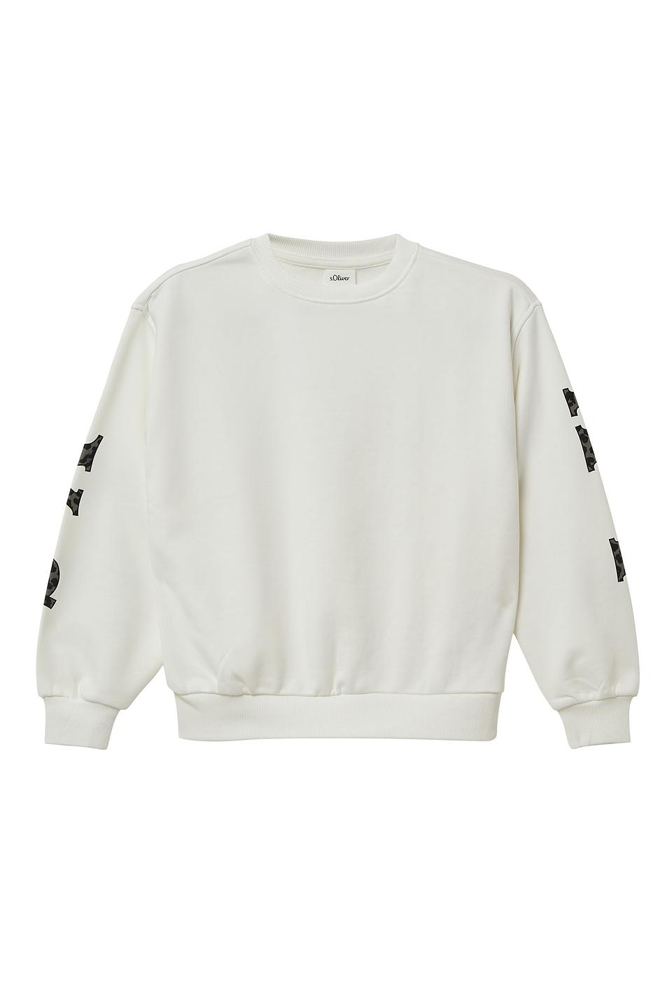 Джемпер s.Oliver дев. с принтом белый